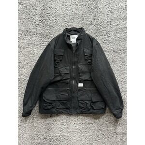 Wtaps SS19 Modular Cropped Military Utility Jacket in Black Size 02